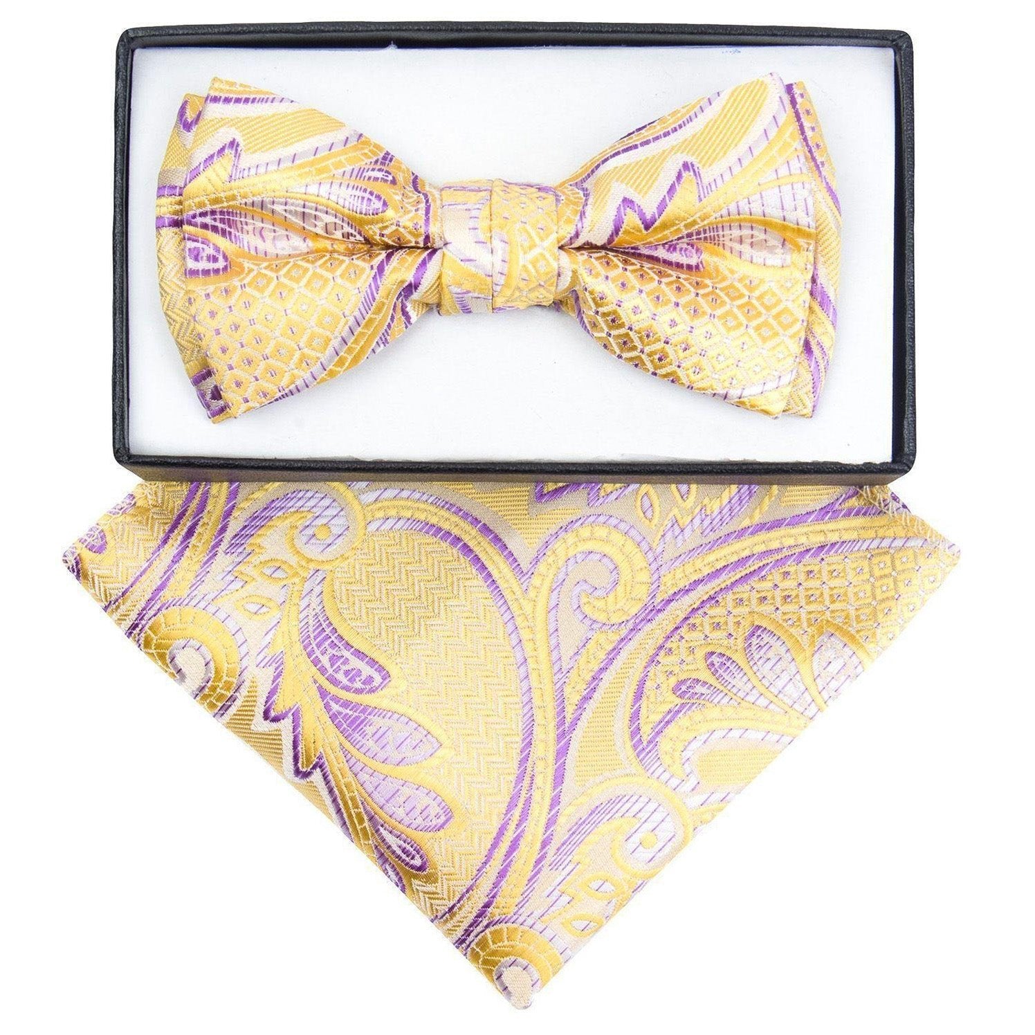 Boy's Design Bow Tie & Pocket Square in a Box by Vittorio Farina (KBH - 1031) for Independent Retail Stores by Dubal Brothers