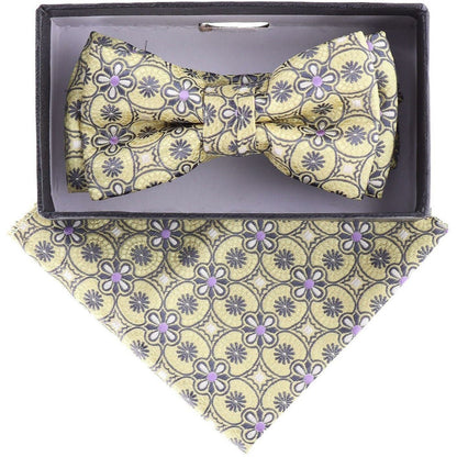 Boy's Design Bow Tie & Pocket Square in a Box by Vittorio Farina (KBH - 21001) for Independent Retail Stores by Dubal Brothers