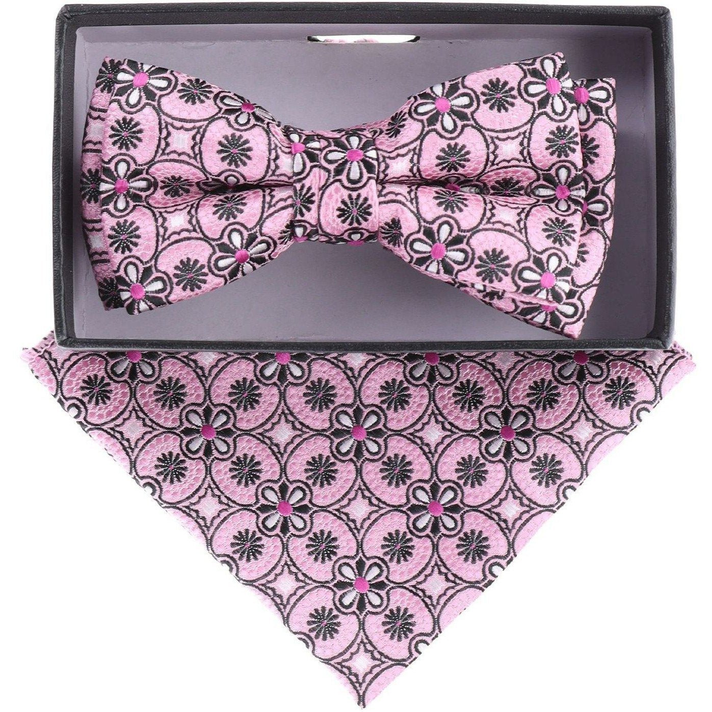 Boy's Design Bow Tie & Pocket Square in a Box by Vittorio Farina (KBH - 21002) for Independent Retail Stores by Dubal Brothers