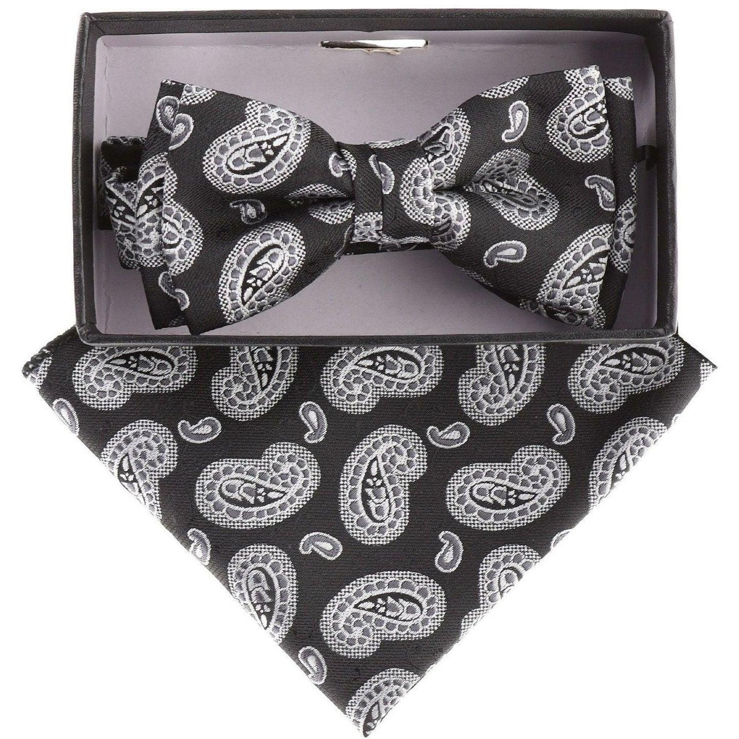 Boy's Design Bow Tie & Pocket Square in a Box by Vittorio Farina (KBH - 21003) for Independent Retail Stores by Dubal Brothers