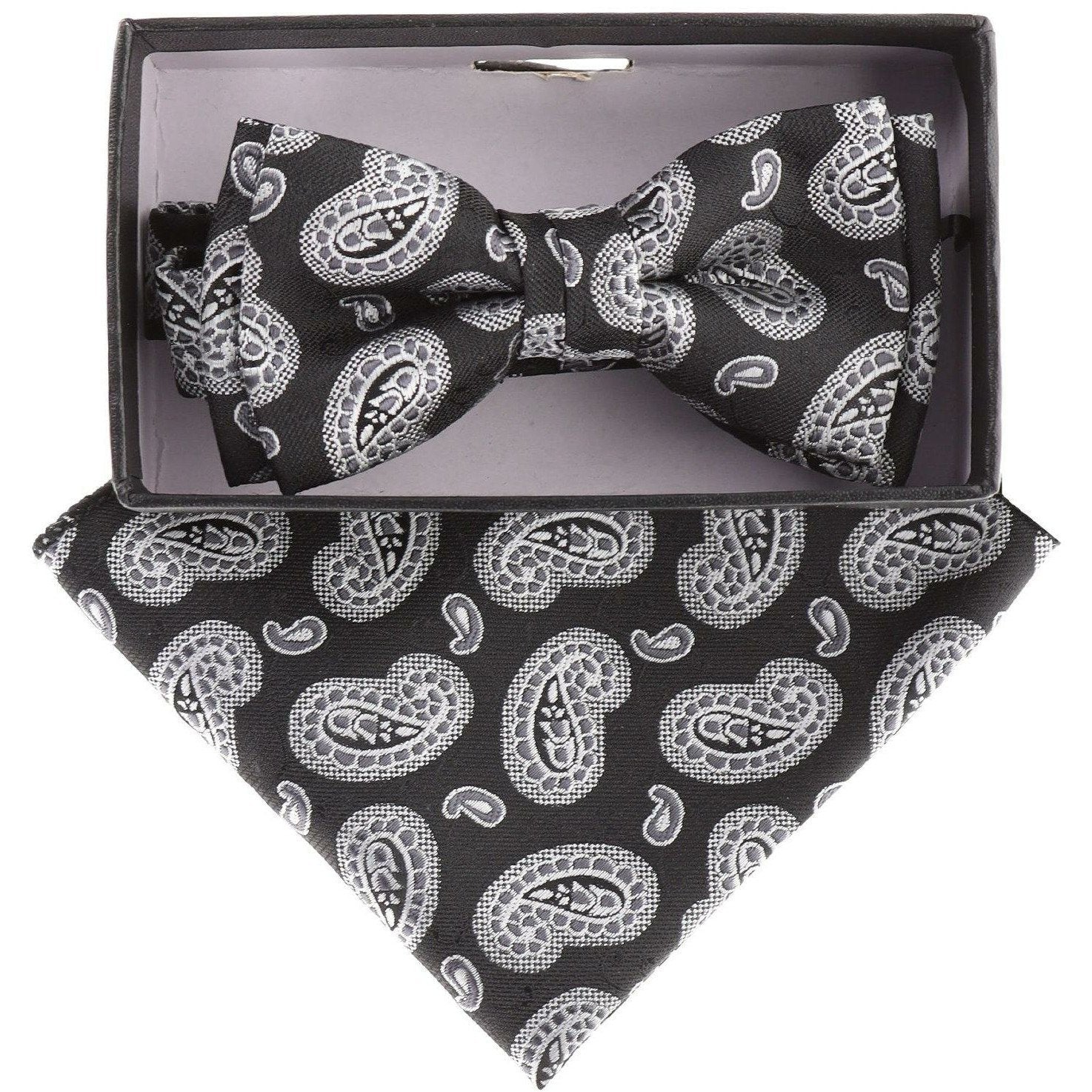 Boy's Design Bow Tie & Pocket Square in a Box by Vittorio Farina (KBH - 21003) for Independent Retail Stores by Dubal Brothers