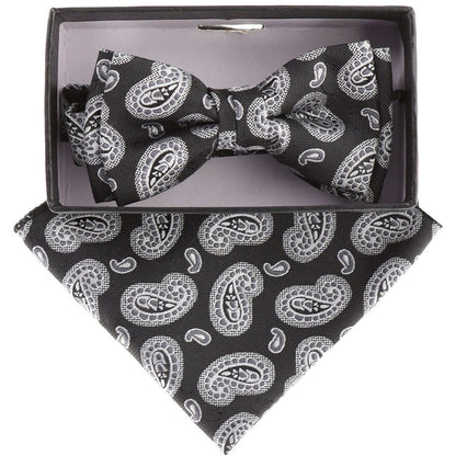Boy's Design Bow Tie & Pocket Square in a Box by Vittorio Farina (KBH - 21003) for Independent Retail Stores by Dubal Brothers
