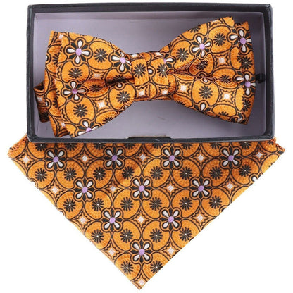 Boy's Design Bow Tie & Pocket Square in a Box by Vittorio Farina (KBH - 21004) for Independent Retail Stores by Dubal Brothers
