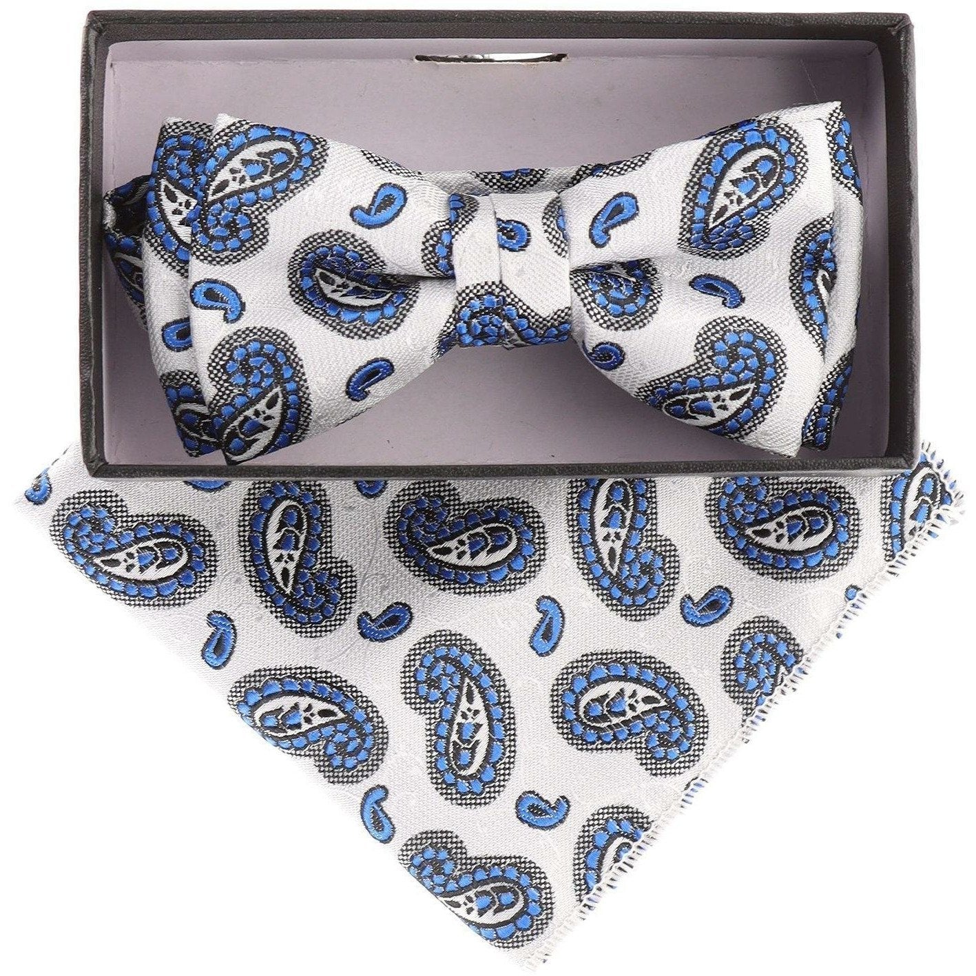 Boy's Design Bow Tie & Pocket Square in a Box by Vittorio Farina (KBH - 21005) for Independent Retail Stores by Dubal Brothers