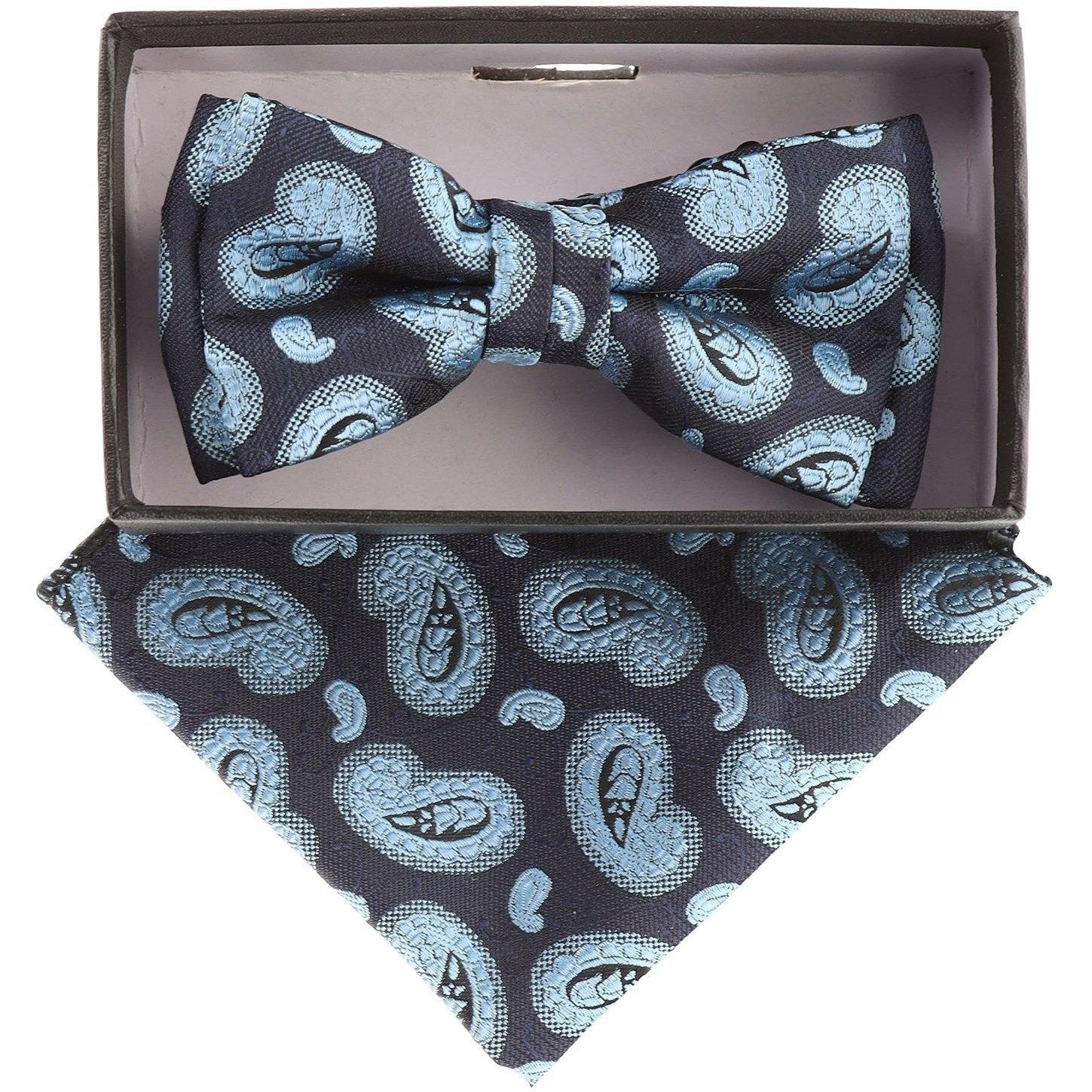 Boy's Design Bow Tie & Pocket Square in a Box by Vittorio Farina (KBH - 21006) for Independent Retail Stores by Dubal Brothers