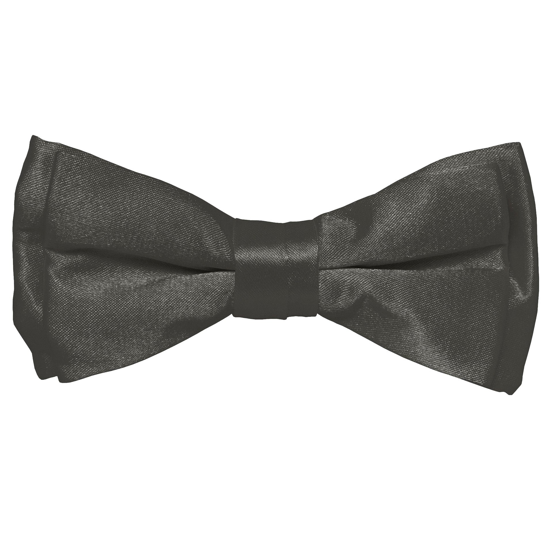 Boy's Solid Bow Tie by Vittorio Farina (boys - charcoal) for Independent Retail Stores by Dubal Brothers