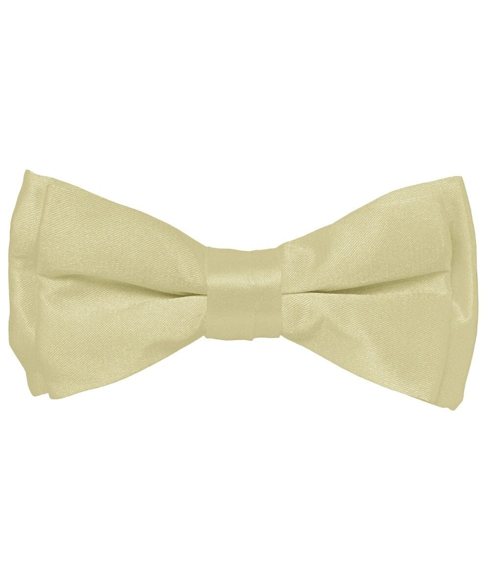 Boy's Solid Bow Tie by Vittorio Farina (boys - ivory) for Independent Retail Stores by Dubal Brothers