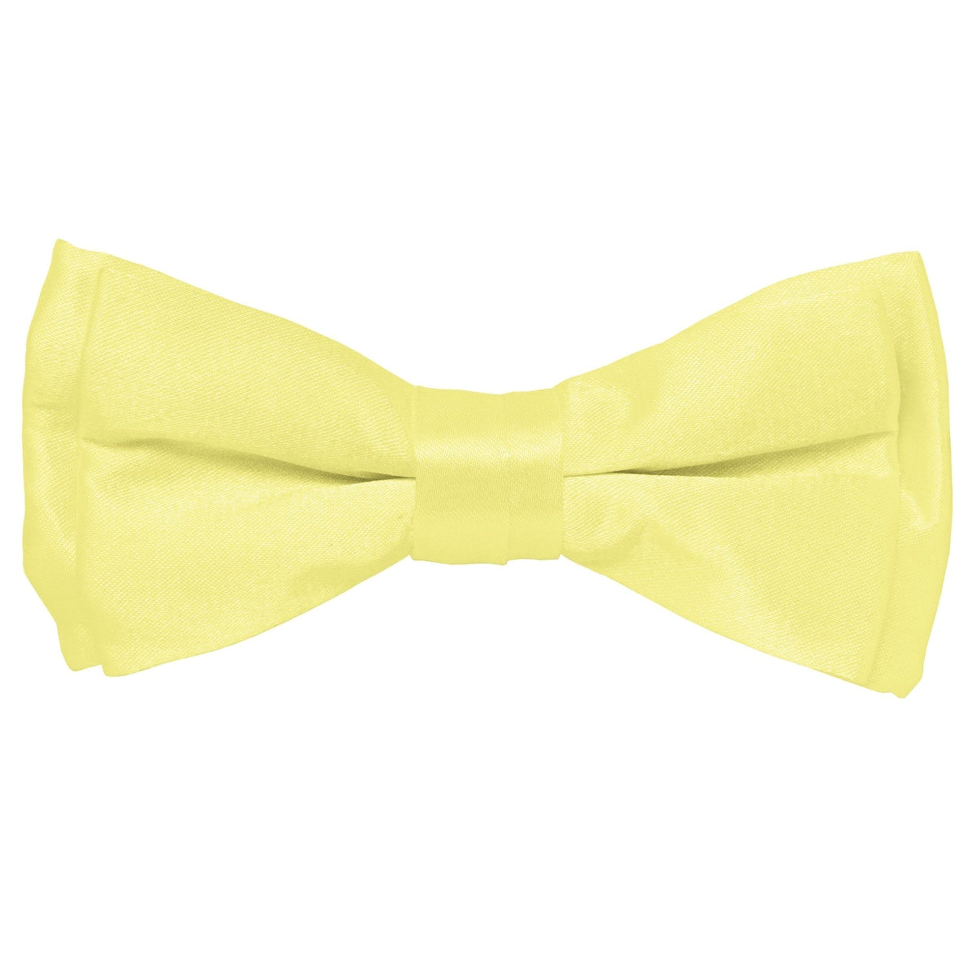 Boy's Solid Bow Tie by Vittorio Farina (boys - maize) for Independent Retail Stores by Dubal Brothers