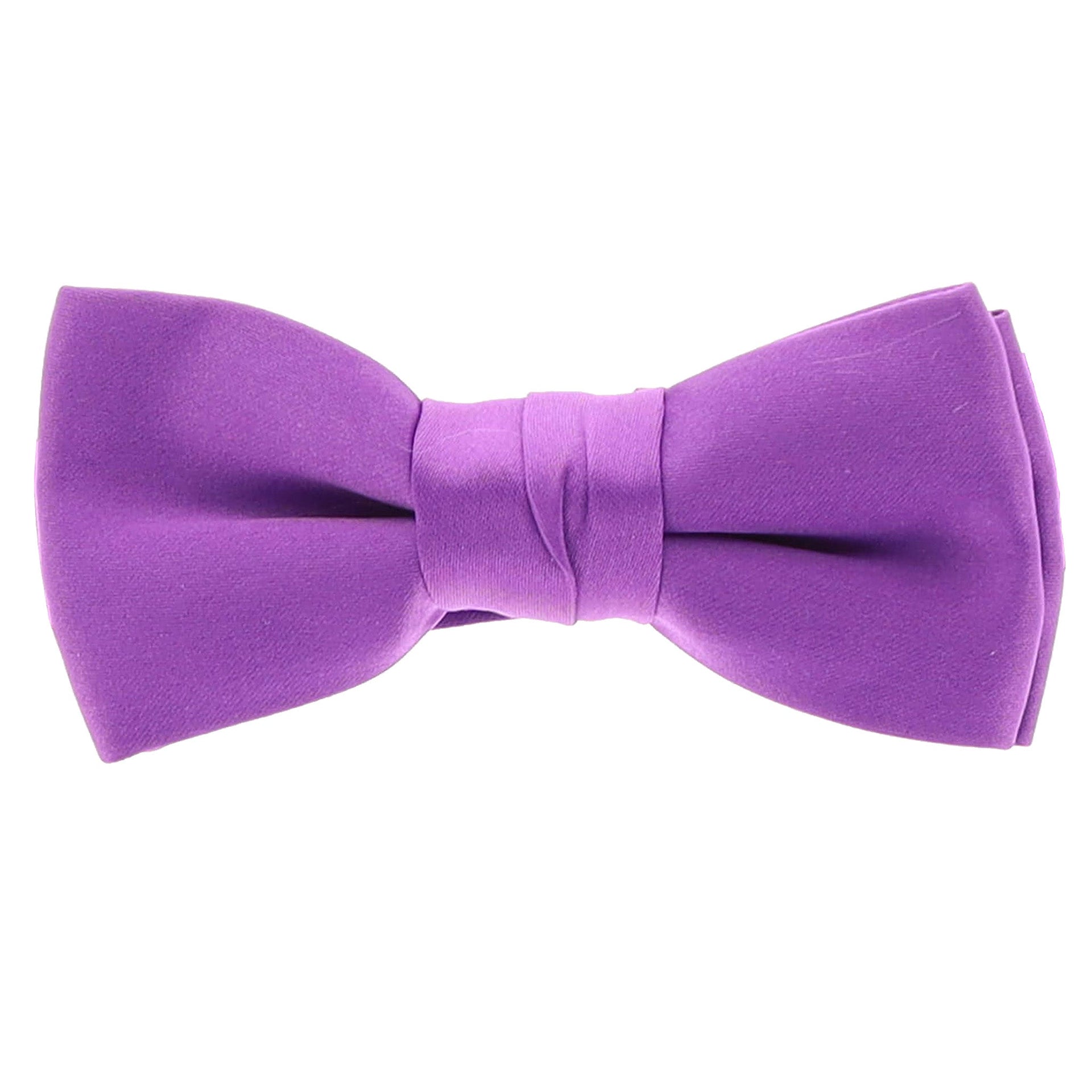 Boy's Solid Bow Tie by Vittorio Farina (boys - med purple) for Independent Retail Stores by Dubal Brothers