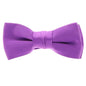 Boy's Solid Bow Tie by Vittorio Farina (boys - med purple) for Independent Retail Stores by Dubal Brothers