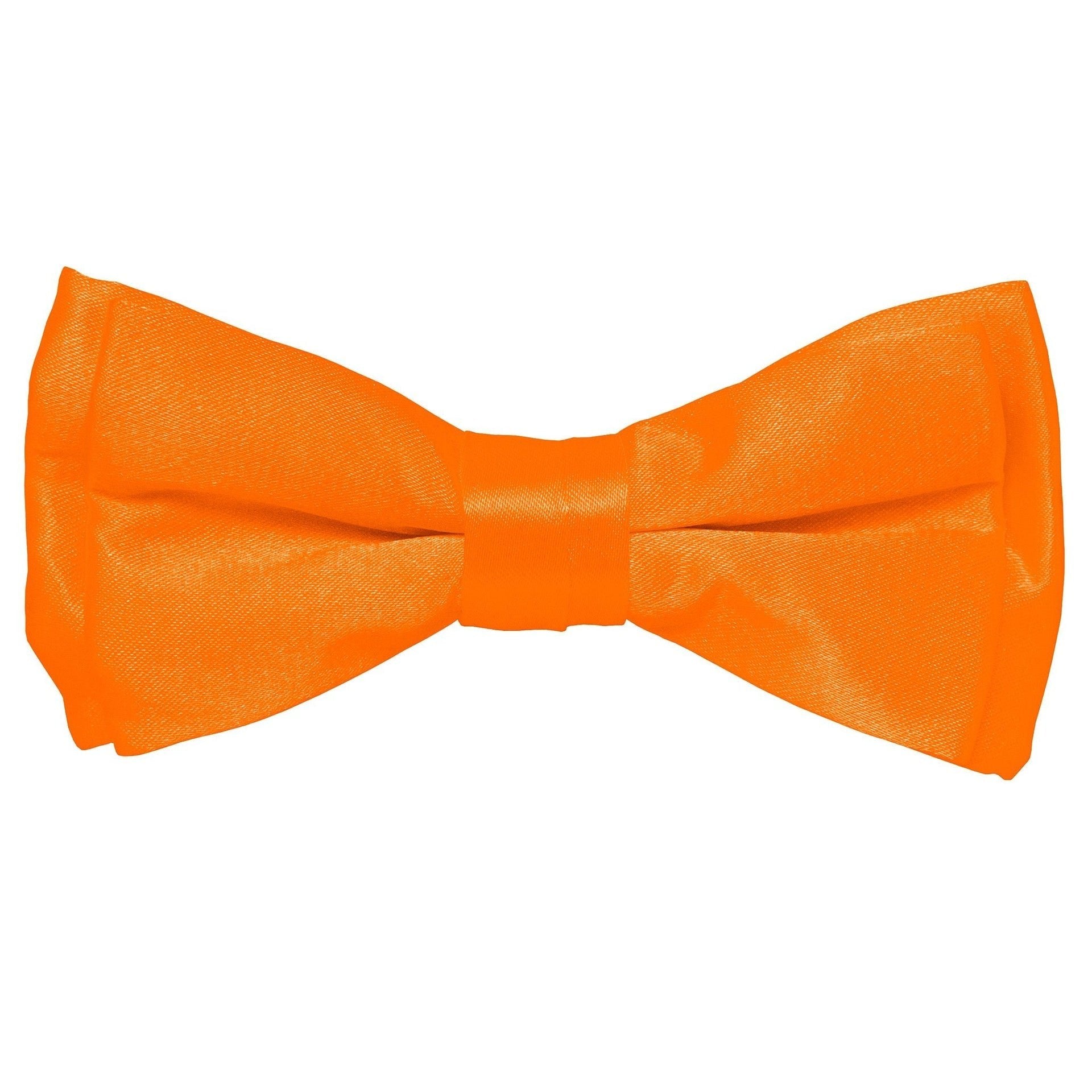 Boy's Solid Bow Tie by Vittorio Farina (boys - orange) for Independent Retail Stores by Dubal Brothers