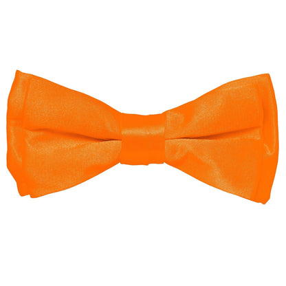 Boy's Solid Bow Tie by Vittorio Farina (boys - orange) for Independent Retail Stores by Dubal Brothers