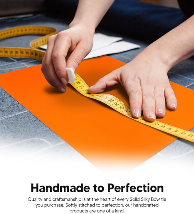 Boy's Solid Bow Tie by Vittorio Farina (boys - orange) for Independent Retail Stores by Dubal Brothers