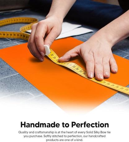 Boy's Solid Bow Tie by Vittorio Farina (boys - orange) for Independent Retail Stores by Dubal Brothers