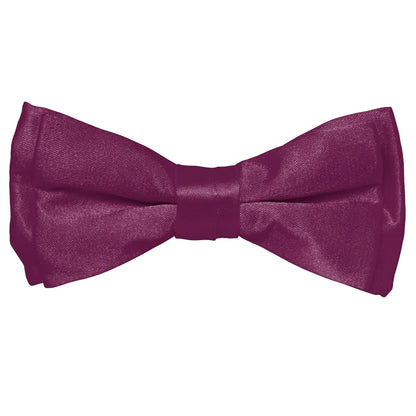 Boy's Solid Bow Tie by Vittorio Farina (boys - plum) for Independent Retail Stores by Dubal Brothers