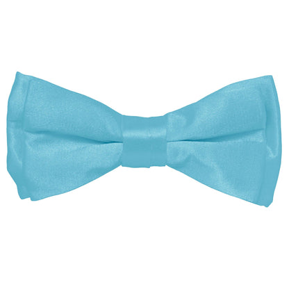 Boy's Solid Bow Tie by Vittorio Farina (boys - turquoise) for Independent Retail Stores by Dubal Brothers
