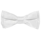 Boy's Solid Bow Tie by Vittorio Farina (boys - white) for Independent Retail Stores by Dubal Brothers