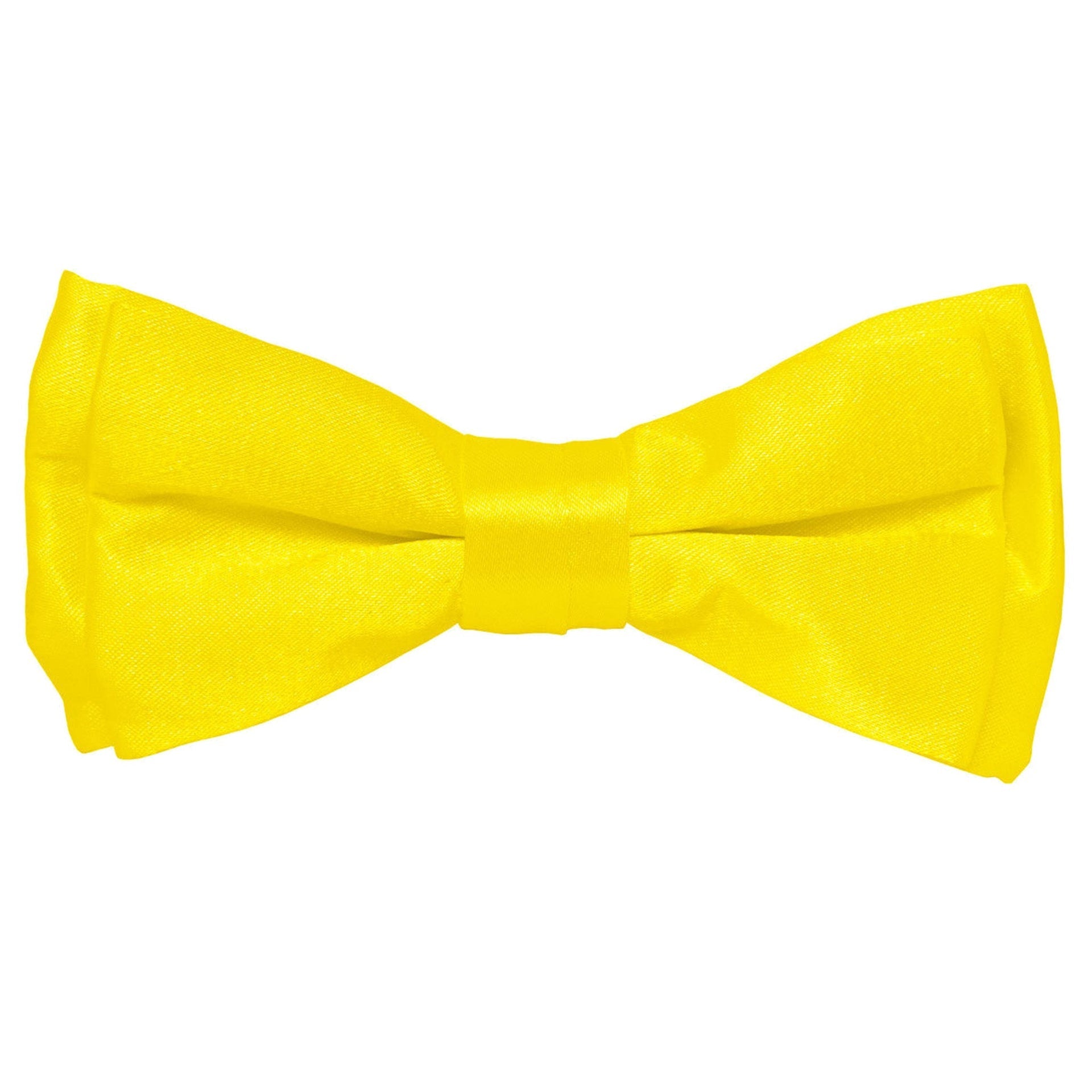 Boy's Solid Bow Tie by Vittorio Farina (boys - yellow) for Independent Retail Stores by Dubal Brothers