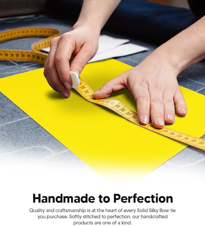 Boy's Solid Bow Tie by Vittorio Farina (boys - yellow) for Independent Retail Stores by Dubal Brothers