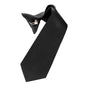 Boy's Solid Clip Necktie by Vittorio Farina (boys clip black 16in) for Independent Retail Stores by Dubal Brothers