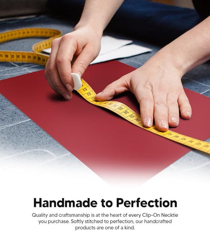 Boy's Solid Clip Necktie by Vittorio Farina (boys clip burgundy 16in) for Independent Retail Stores by Dubal Brothers