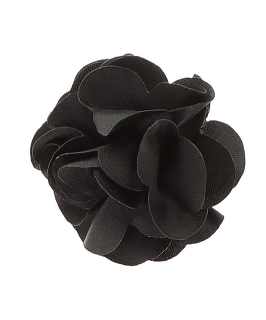 Boy's Solid Flower Lapel Pin by Vittorio Vico (solidlapel - boys - black) for Independent Retail Stores by Dubal Brothers