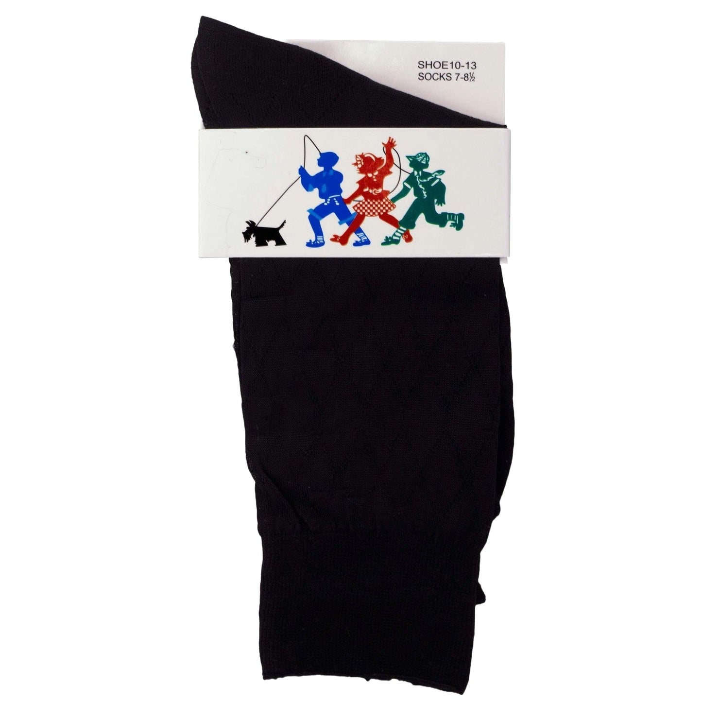 Boy's Solid Ribbed Anklet Dress Socks by Vittorio Farina (boys - socks - 7to8 - black_12) for Independent Retail Stores by Dubal Brothers