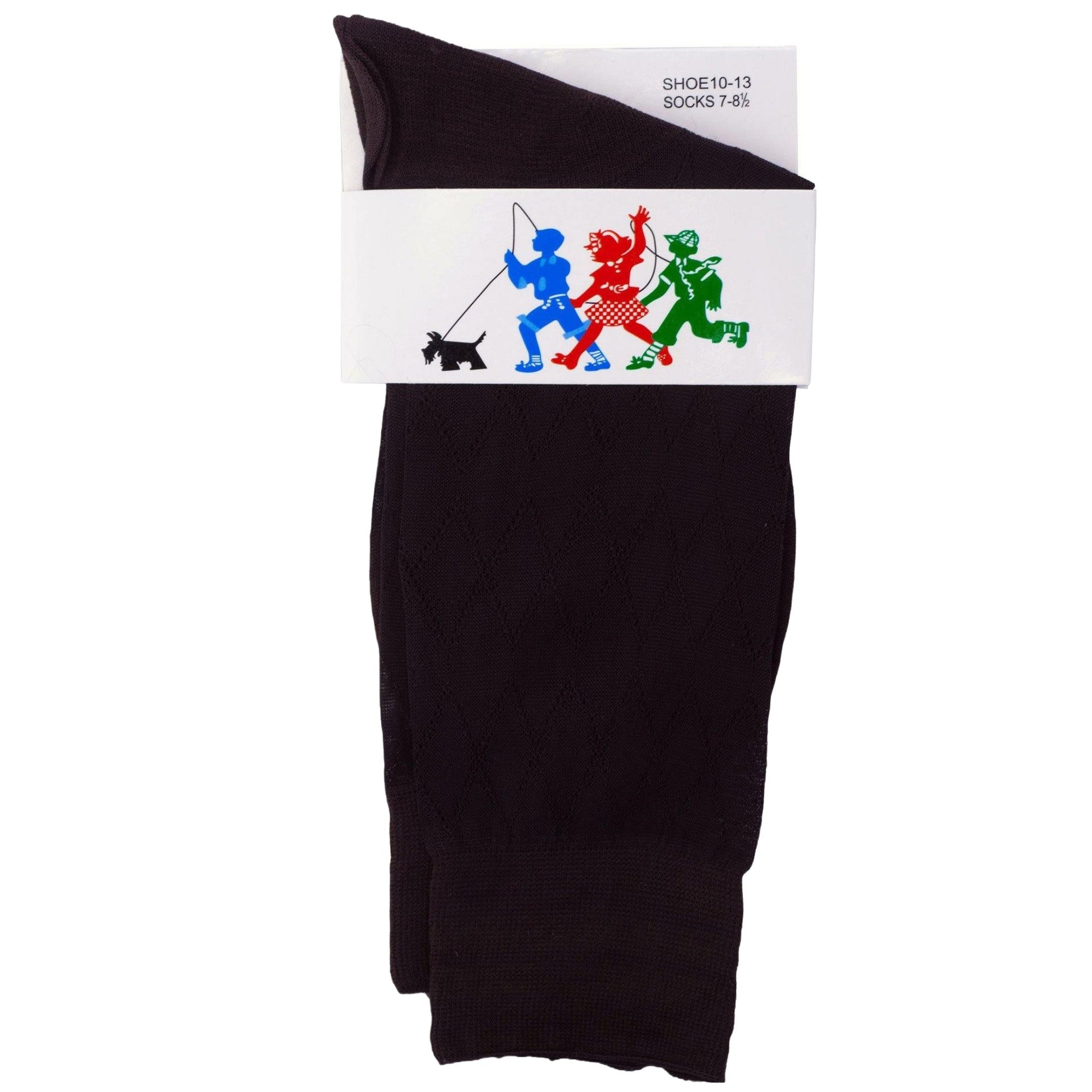 Boy's Solid Ribbed Anklet Dress Socks by Vittorio Farina (boys - socks - 7to8 - brown_12) for Independent Retail Stores by Dubal Brothers