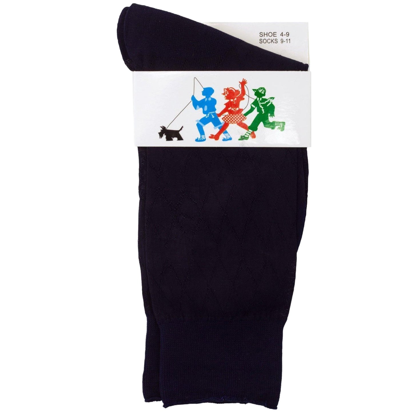 Boy's Solid Ribbed Anklet Dress Socks by Vittorio Farina (boys - socks - 7to8 - navy_12) for Independent Retail Stores by Dubal Brothers
