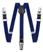 Boy's Solid Silver Clip End Suspender by Vittorio Farina (boys - suspender - navy) for Independent Retail Stores by Dubal Brothers