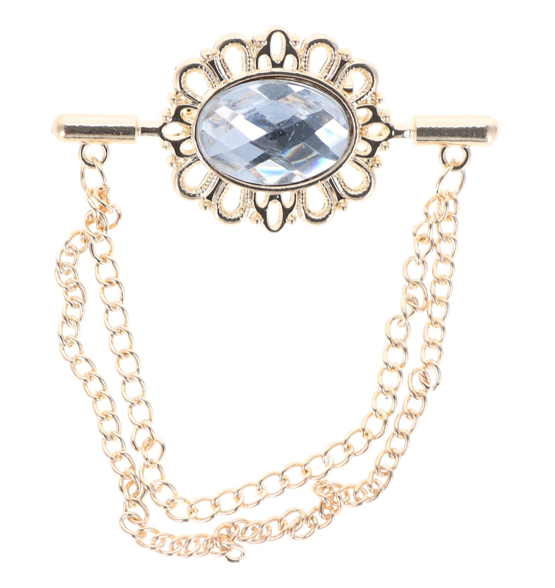 Brooch in a Gift Box by Vittorio Vico (brooch - mirror - white) for Independent Retail Stores by Dubal Brothers