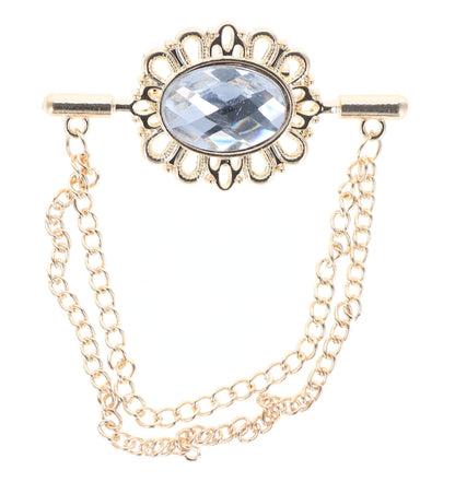 Brooch in a Gift Box by Vittorio Vico (brooch - mirror - white) for Independent Retail Stores by Dubal Brothers