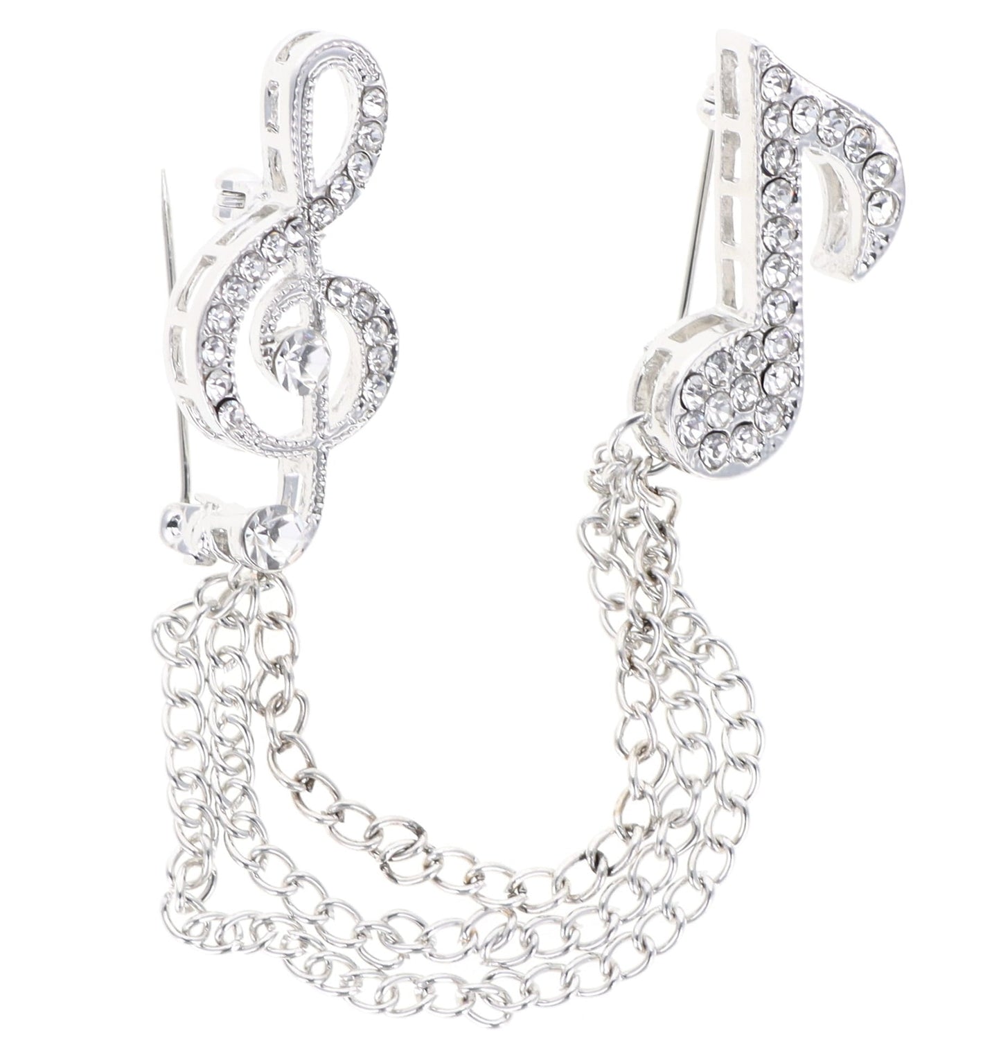 Brooch in a Gift Box by Vittorio Vico (brooch - musical - silver) for Independent Retail Stores by Dubal Brothers