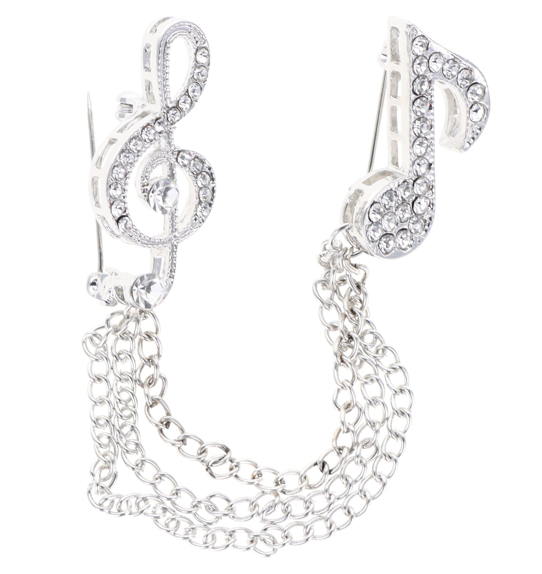 Brooch in a Gift Box by Vittorio Vico (brooch - musical - silver) for Independent Retail Stores by Dubal Brothers