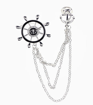 Silver Ship's Wheel