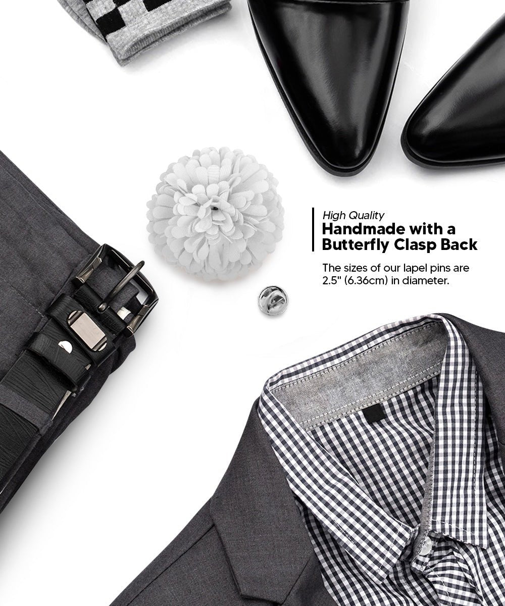 Carnation Flower Lapel Pin by Vittorio Vico (car - 002) for Independent Retail Stores by Dubal Brothers