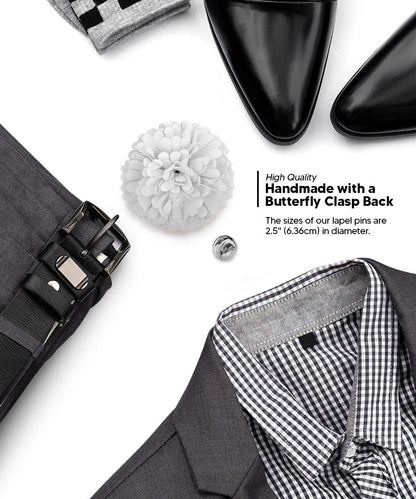 Carnation Flower Lapel Pin by Vittorio Vico (car - 002) for Independent Retail Stores by Dubal Brothers