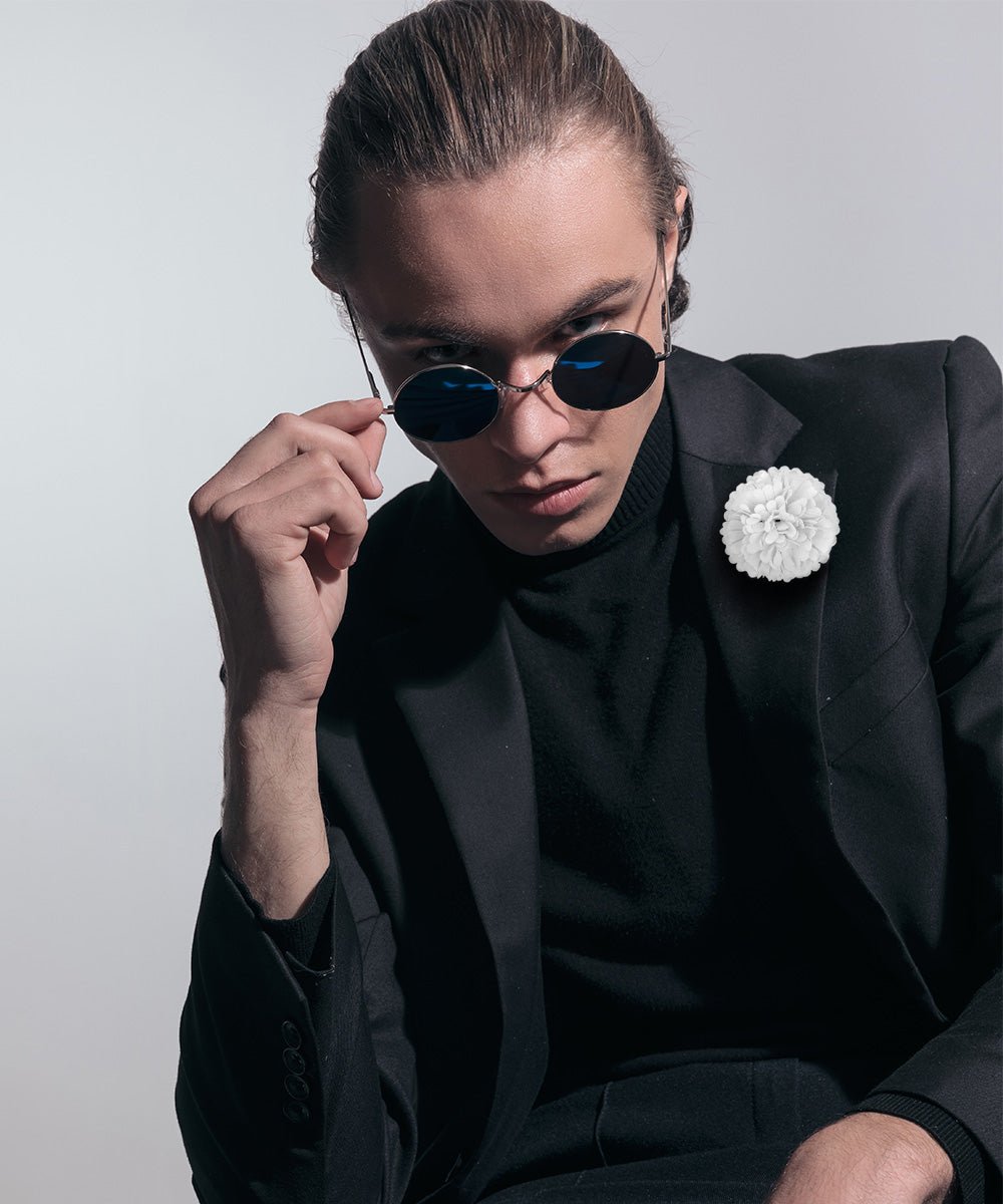 Carnation Flower Lapel Pin by Vittorio Vico (car - 002) for Independent Retail Stores by Dubal Brothers