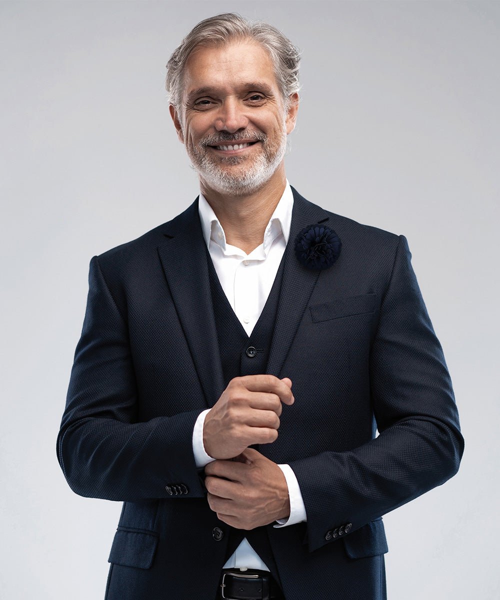 Carnation Flower Lapel Pin by Vittorio Vico (car - 005) for Independent Retail Stores by Dubal Brothers