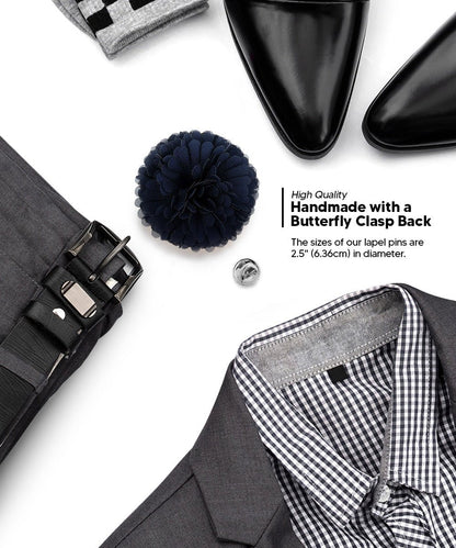 Carnation Flower Lapel Pin by Vittorio Vico (car - 005) for Independent Retail Stores by Dubal Brothers