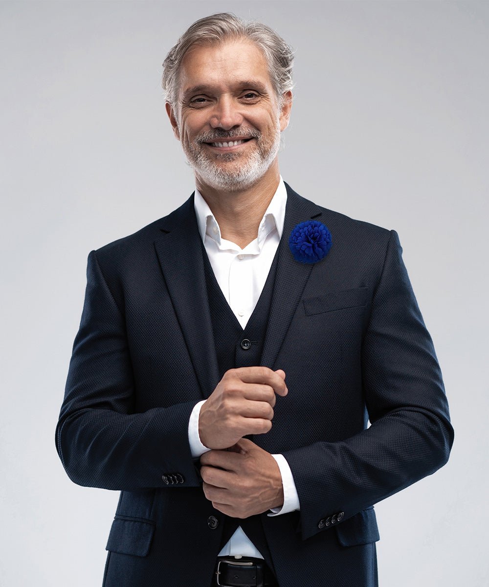 Carnation Flower Lapel Pin by Vittorio Vico (car - 006) for Independent Retail Stores by Dubal Brothers