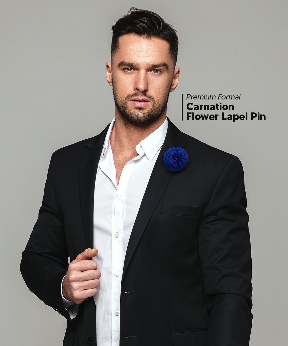 Carnation Flower Lapel Pin by Vittorio Vico (car - 006) for Independent Retail Stores by Dubal Brothers