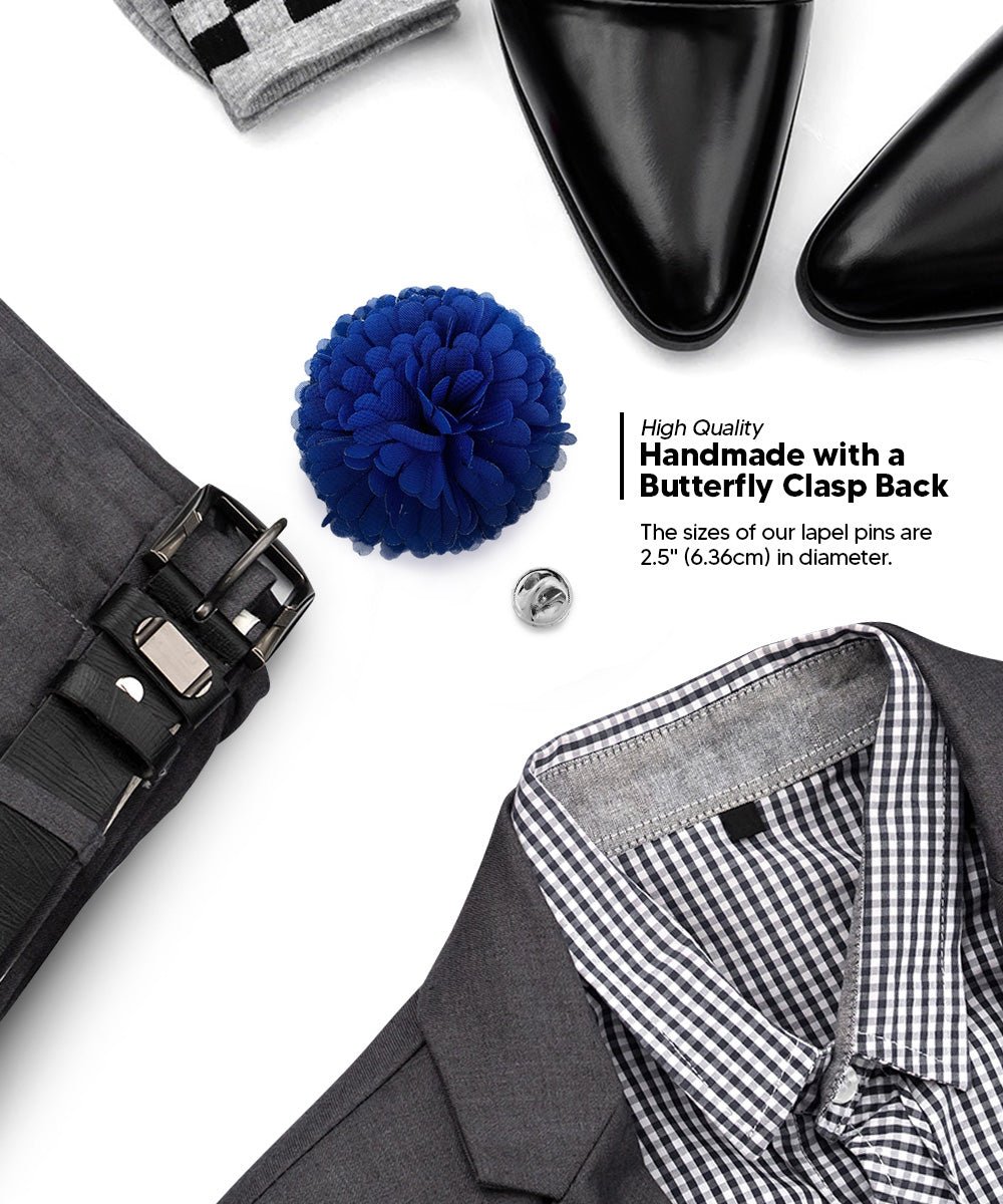 Carnation Flower Lapel Pin by Vittorio Vico (car - 006) for Independent Retail Stores by Dubal Brothers