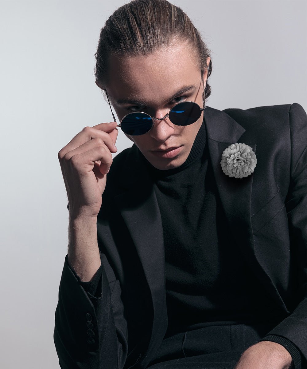 Carnation Flower Lapel Pin by Vittorio Vico (car - 007) for Independent Retail Stores by Dubal Brothers