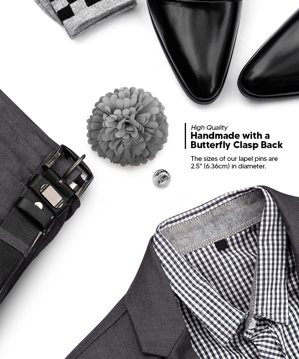 Carnation Flower Lapel Pin by Vittorio Vico (car - 007) for Independent Retail Stores by Dubal Brothers