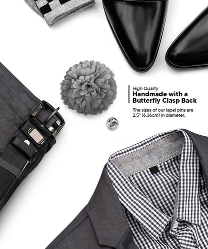 Carnation Flower Lapel Pin by Vittorio Vico (car - 007) for Independent Retail Stores by Dubal Brothers