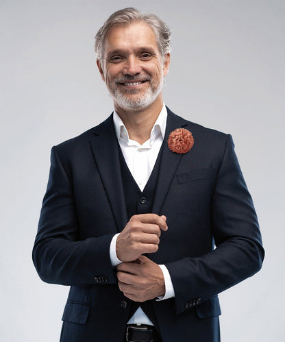 Carnation Flower Lapel Pin by Vittorio Vico (car - 008) for Independent Retail Stores by Dubal Brothers