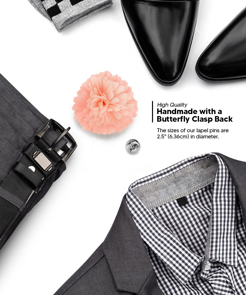 Carnation Flower Lapel Pin by Vittorio Vico (car - 010) for Independent Retail Stores by Dubal Brothers