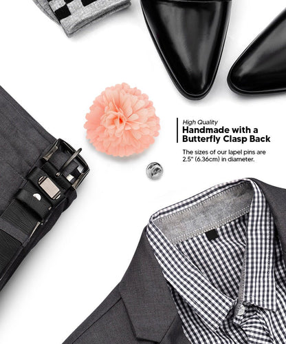 Carnation Flower Lapel Pin by Vittorio Vico (car - 010) for Independent Retail Stores by Dubal Brothers