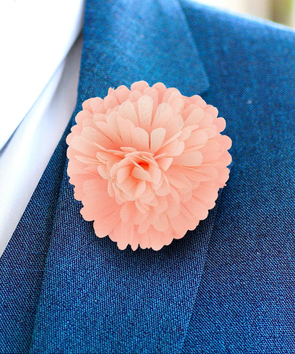 Carnation Flower Lapel Pin by Vittorio Vico (car - 010) for Independent Retail Stores by Dubal Brothers